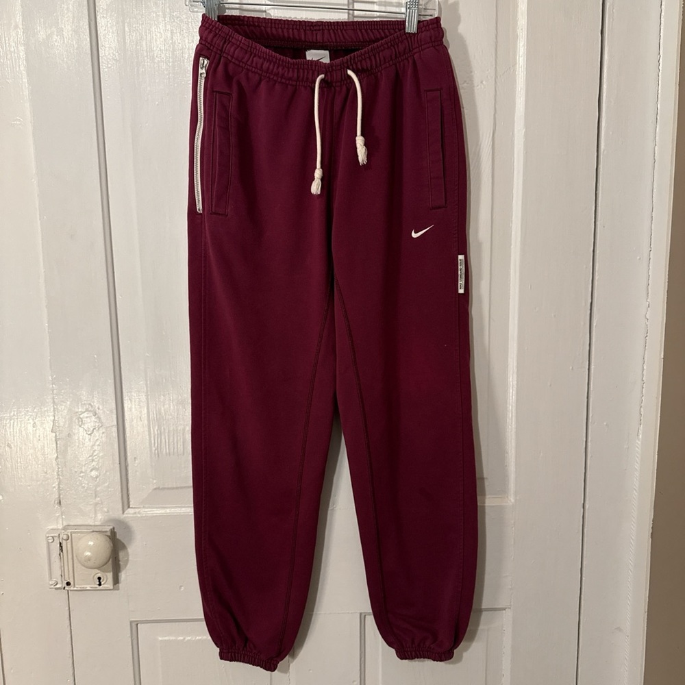 Nike Maroon Drawstring Jogger Sweatpants